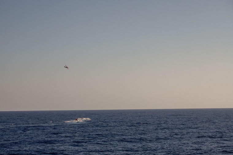 漂流していた地中海の海域 © MSF/Stefan Pejovic