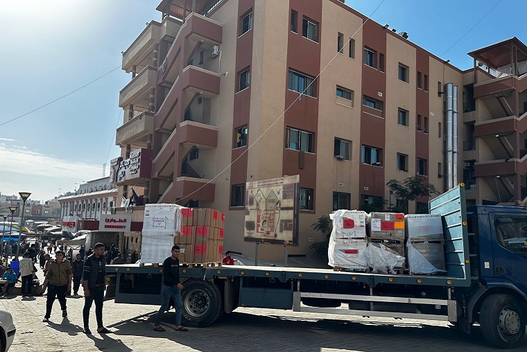 ガザ南部の主要病院であるナセル病院=11月24日 © MSF