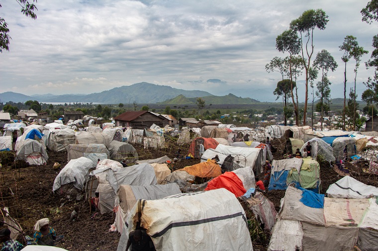 北キブ州の避難民キャンプ　© Marion Molinari/MSF