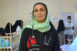 イエメンでMSFが支援する母子病院に努める<br> モニカ・コステイラ医師　© Nasir Ghafoor/MSF