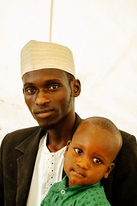 MSFのコレラ治療センターで治療を受けた<br> モハンマド君 © MSF/Hussein Amri