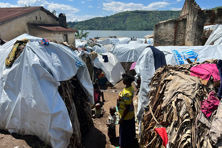 避難民が暮らすブウェレマナのキャンプの様子＝2023年5月　Ⓒ Igor Barbero/MSF 