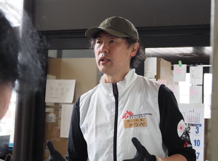 プロジェクト・コーディネーターの川邊 © MSF