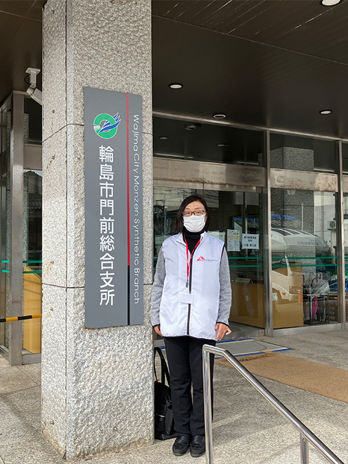 職員に対するカウンセリングを行った笹川真紀子=2024年2月15日 Ⓒ MSF