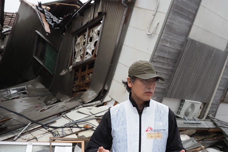 プロジェクト・コーディネーターの川邊洋三=2024年2月19日 Ⓒ MSF