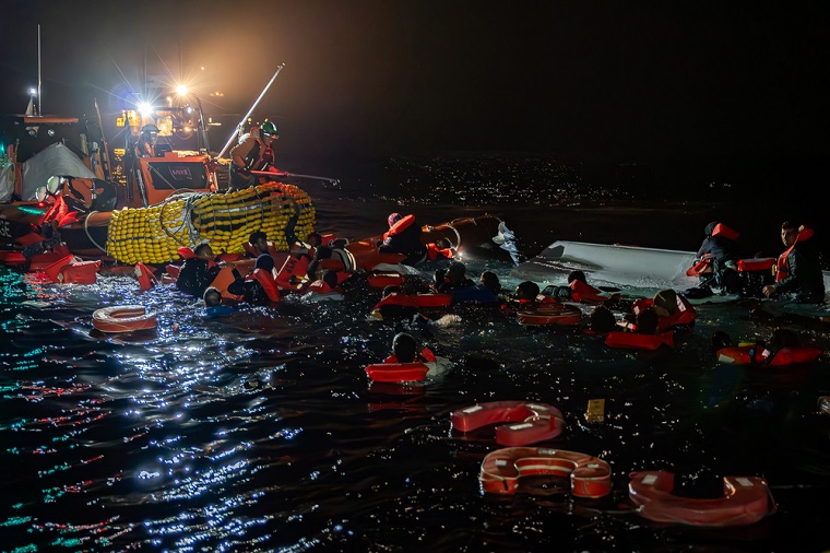 MSFは3月16日、地中海で計249人を救助した。いずれも3月20日にイタリア北部で下船した　© Simone Boccaccio