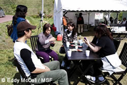 憩いの場となった「カフェ」。