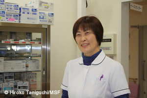 今もMSFと交流が続いて嬉しいと、船越祐子看護師長