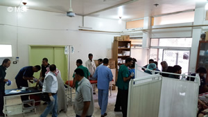ラッカから避難してきた負傷者を受け入れている病院MSFが支援している
