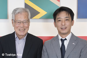 初代会長・渡辺昌俊(左)と現会長・加藤寛幸