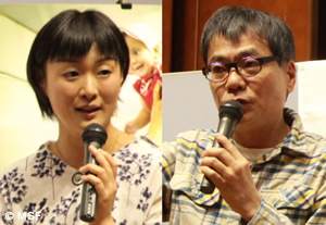 いとうせいこうさん(右)と安田菜津紀さん