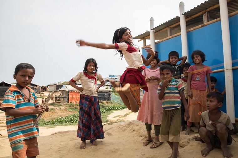 ロヒンギャ難民キャンプの子どもたち　© Patrick Rohr 