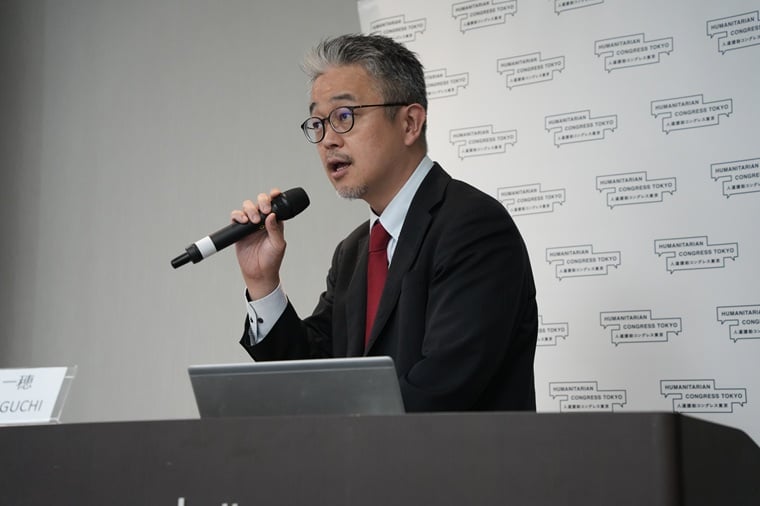 田口一穂氏(外務省国際協力局緊急・人道支援課長) © MSF
