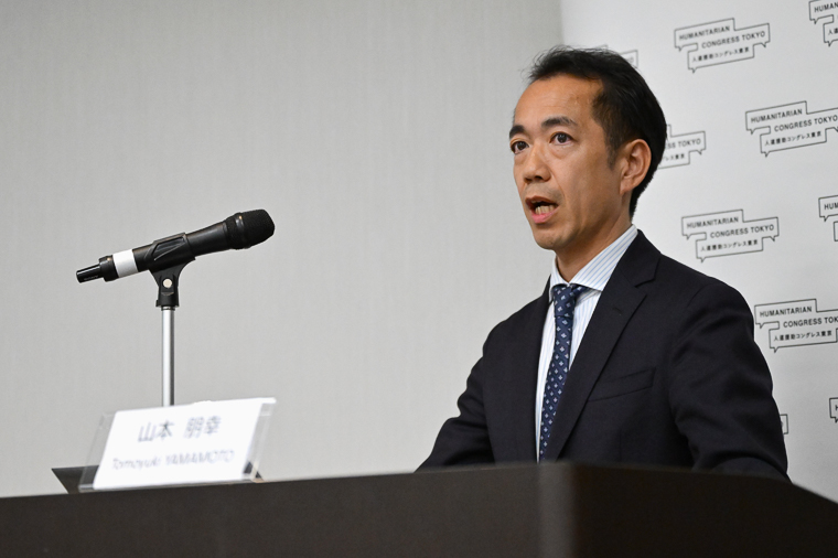 外務省国際協力局緊急・人道支援課長 山本朋幸氏　© MSF