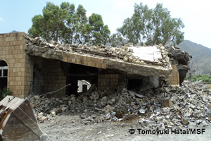 空爆で破壊されたハイダン病院