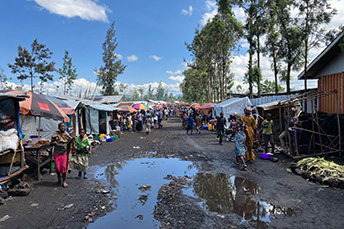州都ゴマ周辺の国内避難民キャンプ=2023年5月 Ⓒ MSF/Michael Neuman