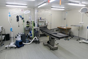 活動した病院の手術室　© MSF