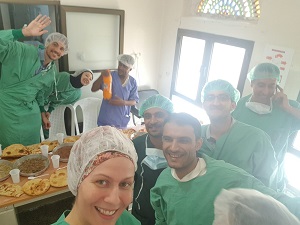 ハミール病院の外科前室にて　🄫 MSF