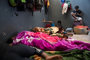 ホムスの収容センターの様子=2019年 <br> © Aurelie Baumel/MSF