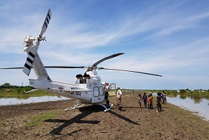 安全な場所に離着陸 © Lee Keung/MSF