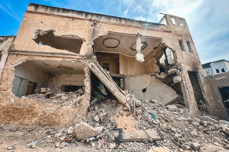 イスラエル軍によって破壊された家屋=2024年5月26日 © Oday Alshobaki/MSF