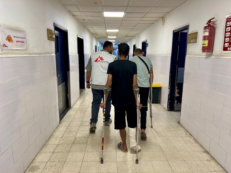 ナセル病院はこの2カ月間で3度の攻撃を受けた=2025年5月20日 ⓒ MSF