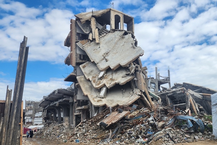 ガザ北部の破壊された建物＝2026年2月24日　Ⓒ Craig Kenzie/MSF