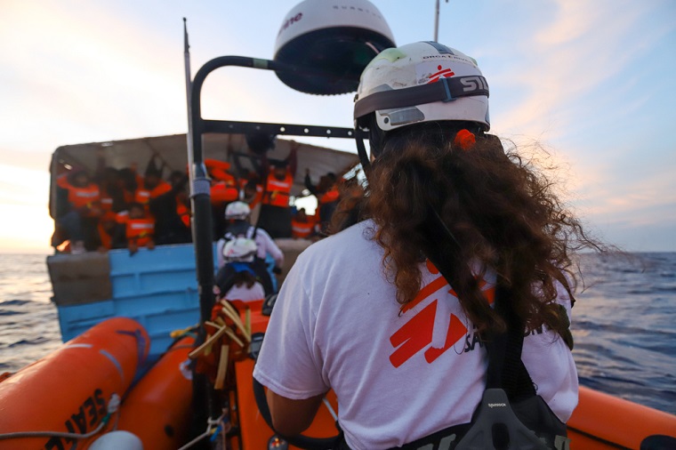 MSFの捜索救助船がマルタ沖で未成年者を含む300人を救助＝2023年5月1日 © MSF/Skye McKee<br> 