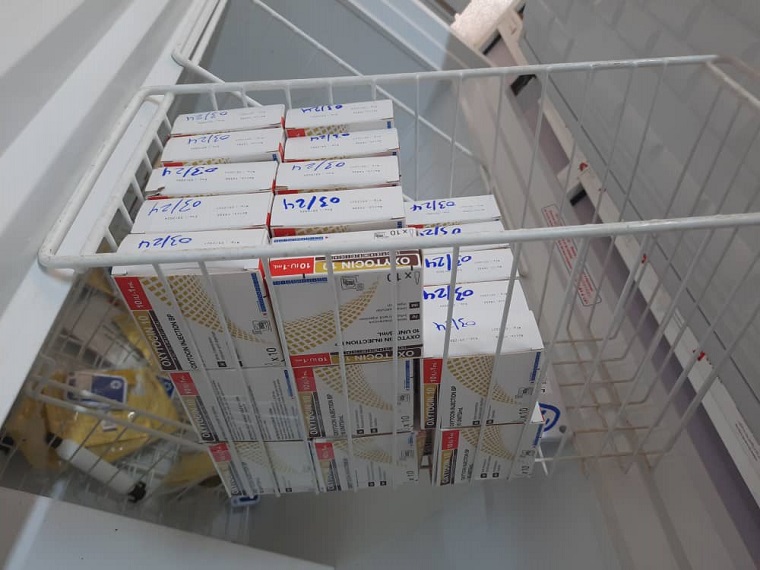 低温管理が破壊された医療倉庫では、使えなくなる医薬品も＝2023年5月13日 © MSF