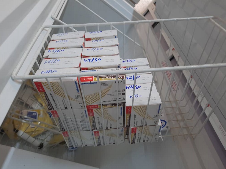 低温管理が破壊された医療倉庫では、使えなくなる医薬品も=2023年5月13日 © MSF