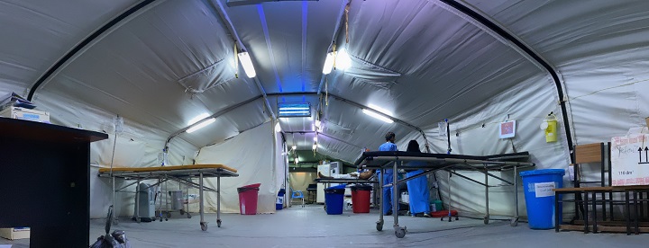 モカのMSF外傷病院は非武装地帯。患者に公平な医療を提供するため、安全な場所を維持することが重要となる　© Hareth Mohammed/MSF