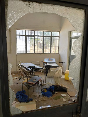 破壊された手術室、ティグレ州北部の病院　©MSF