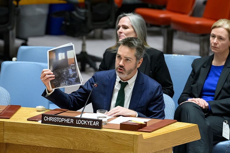 国連安保理でガザの状況を伝えるMSFインターナショナル事務局長 © UN Photo/Loey Felipe