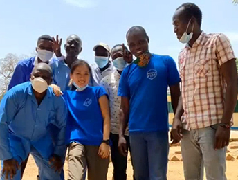 チャドで共に働いた仲間たち(2021年) © MSF