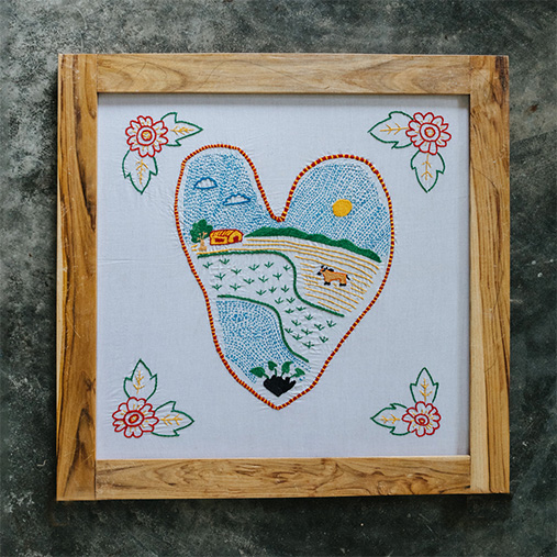 刺繍　Ⓒ Victor Caringal/MSF