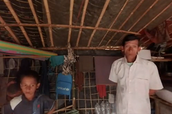 モハメド・アユーブさん(40歳)と<br> 11歳の息子 © MSF