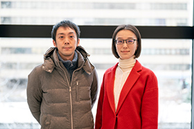 夫の寺尾英将さん（写真左）、中舘聡子（写真右）